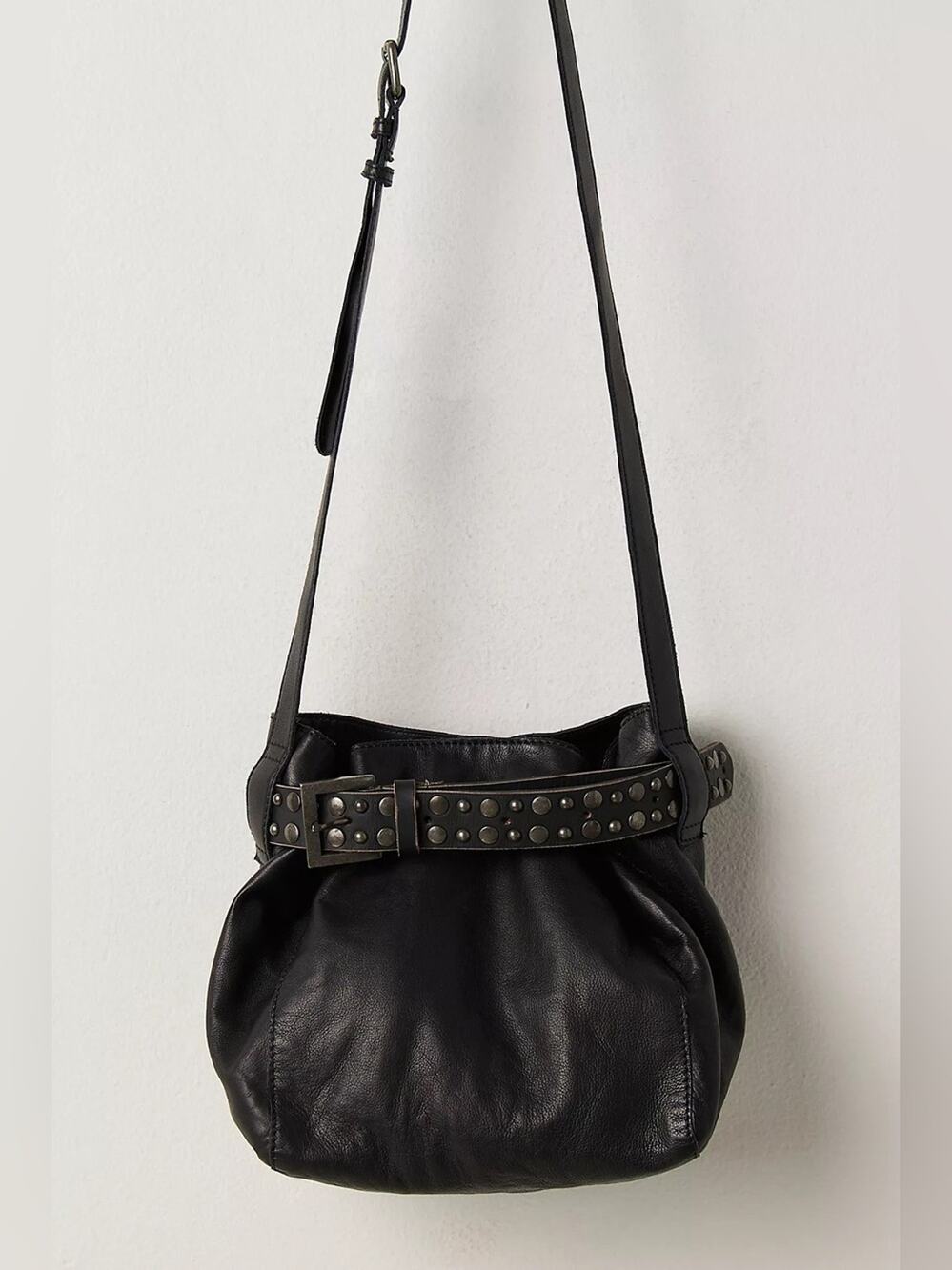 Free People Embellished Belt Bucket Bag